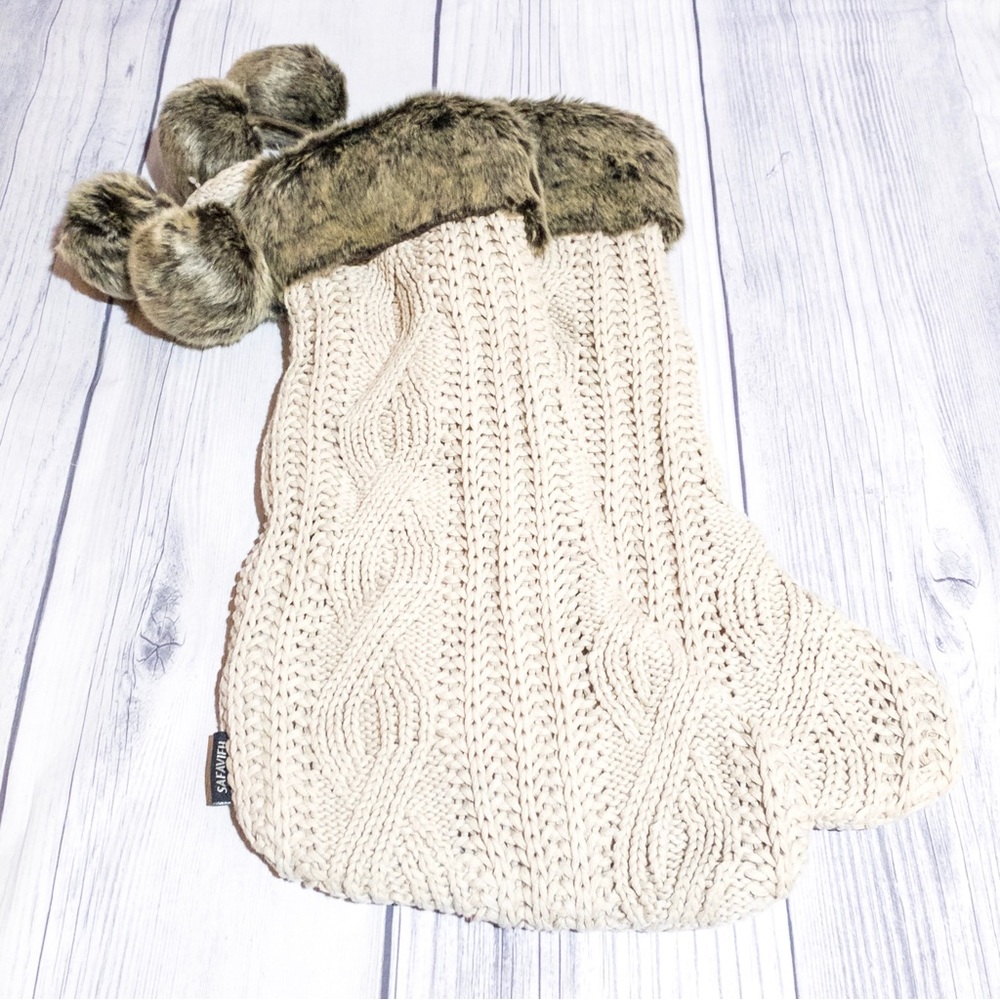 SAFAVIEH Gingerbread Christmas Stockings - Beige, Set of 2